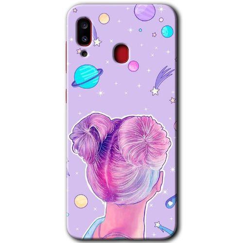 Samsung Galaxy A30 Kılıf HD Desen Baskılı Arka Kapak - Uzaylı Kız