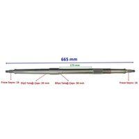 ATV Atv Atv 110 Aks 665 Mm Difransiyelli Dişli Yatağı 29 Mm 16 Freze Öm