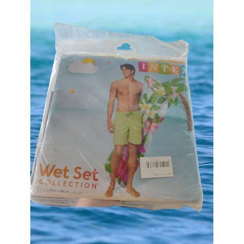 Çiçek Desenli Yetişkin Şişme Yatak 48x174 Cm