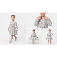 5/9 Yaş Müslin Pamuk Kumaş Çocuk Elbisesi