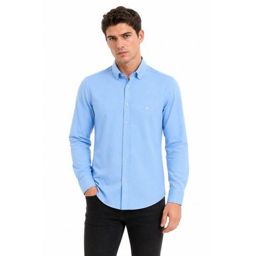 Erkek Spor Silim Likralı Gömlek BGL-ST05413