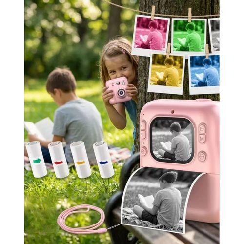 Mini Çocuk Kamerası Fotoğraf Video Çekim 4 Rulo Baskı Kağıdı Ve 5 Kalem Hediyeli