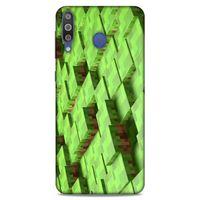 Lopard Samsung Galaxy M30 Uyumlu Kılıf PiXel (4) Koruma Kılıfı Koyu Yeşil