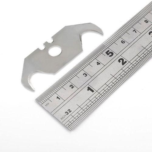 WORKPRO WP213023 10 Lu Kanca Tipi Çengelli Rötuş Maket Bıçağı Yedeği
