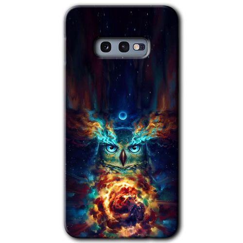 Galaxy S10e Kılıf HD Desen Baskılı Arka Kapak - Ballı Baykuş + Kırılmaz Cam