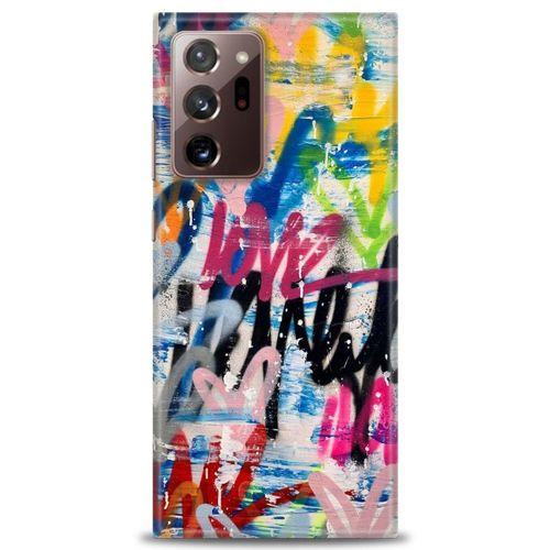 Samsung Galaxy Note 20 Ultra Kılıf HD Baskılı Kılıf - Lovee + Tam Ekran Koruyucu