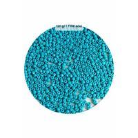 Turquaz Mavi Renk 4 mm Yaklaşık 1100 adet / 100 gram Cam Boncuk Oya Yazma Bileklik ve Kolye