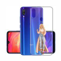 Xioami Redmi Note 7 Fashion Women Şeffaf Telefon Kılıfı