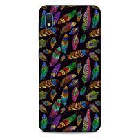 Samsung Galaxy A10 Kılıf Desenli Özel Seri Tüyler (15) Antişok Kılıf