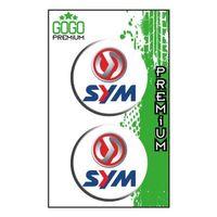 SEVGENT Sym Uyumlu (5X5 Cm) İkili Damla Etiket