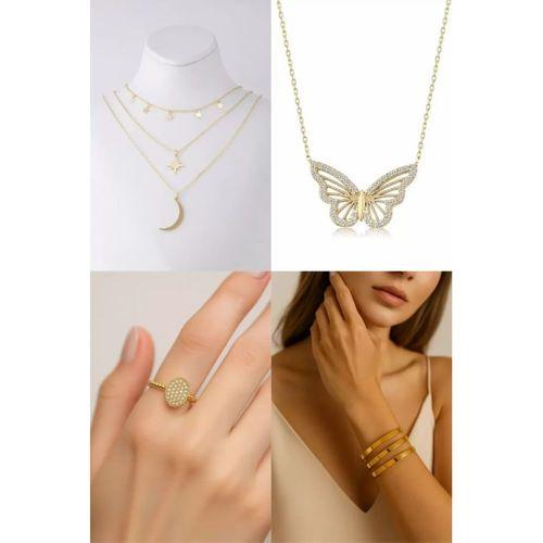 4'Lü Çelik Bijuteri Set -  SNJ-SET4001