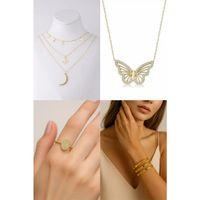 4'Lü Çelik Bijuteri Set -  SNJ-SET4001