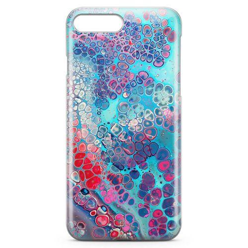 Apple iPhone 7 Plus Kılıf Mermer Bubbles Arka Kapak Koruma Desenli Full Koruyucu