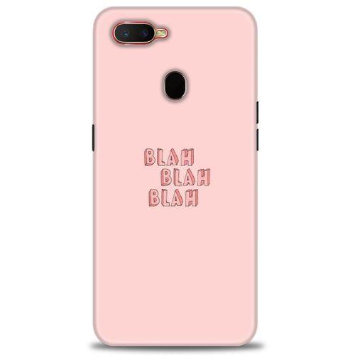 Oppo AX7 Kılıf HD Baskılı Kılıf - Blah Blah + Tam Ekran Koruyucu