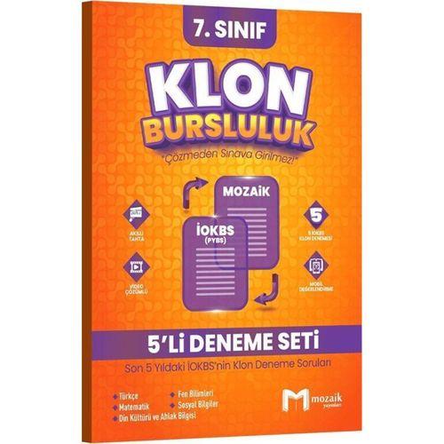 7. Sınıf Klon 5 li Deneme Seti Mozaik Yayınları