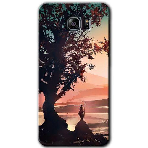 Galaxy Note 5 Kılıf HD Desen Baskılı Arka Kapak - Yalnız Savaşcı + Kırılmaz Cam