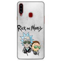 Samsung Galaxy A20s Uyumlu Kılıf Rick And Morty (4) Koruma Kılıfı Eye Patch Morty