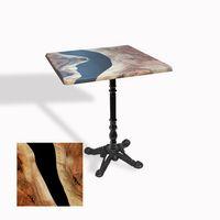 Dockers Çipa 1004 Döküm Ayak Kare Masa 60X60 cm - (Werzalit, Wermodin ve Allzalit Tabla) - Epoxy