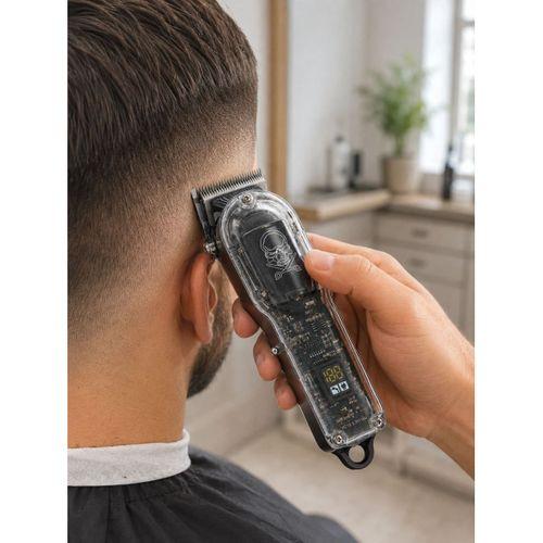 Saç Kesme Ve Tıraş Makinesi 4 Kılavuz Taraklı Ayarlanabilir Bıçaklı Lcd Ekranlı Şarj Edilebilir Profesyonel Tasarım