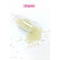 Dökme Cam Kum Boncuk (11/0) 2 mm - 20 Gram - Krem - BNC012