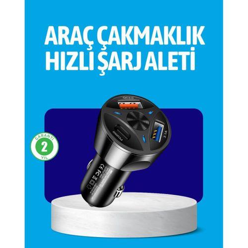 55w Güçlü Araç Şarj Cihazı Power Delivery Destekli