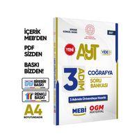 2027 AYT MEBİ-OGM 3 ADIM Coğrafya Soru Bankası RENKLİ A4 Boyut Video Çözümlü BASKI ÜCRETİ