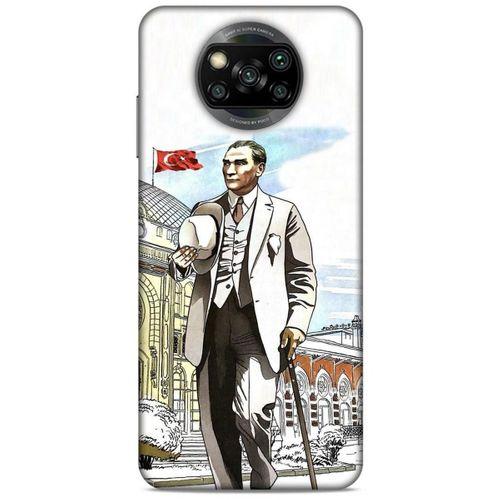 Xiaomi Redmi Poco X3 Kılıf Atatürk (50) Shockproof Kılıf Şehir