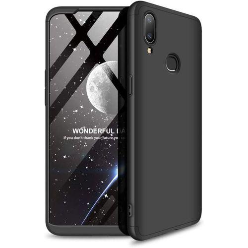 Samsung Galaxy A10S Uyumlu Kılıf Koruyucu Sert Double Dip Protective Siyah-Mavi