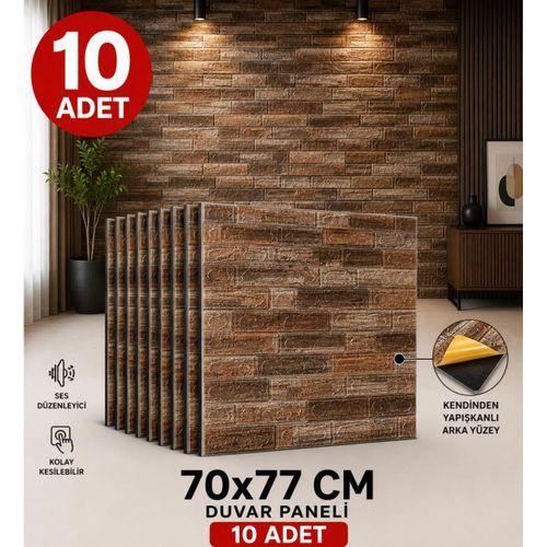 10 Adet 5m2 Kendinden Yapışkanlı Esnek Duvar Paneli Kağıdı NW108