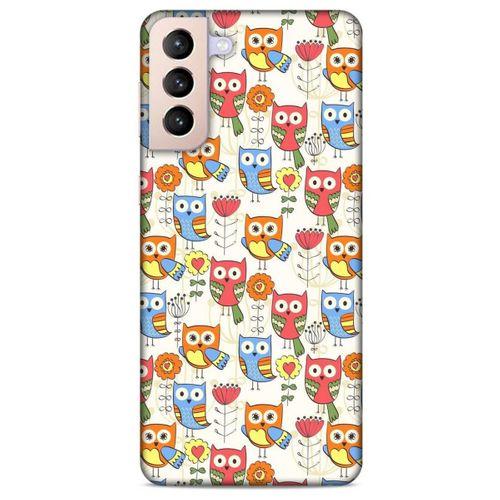 Lopard Samsung Galaxy S21 Plus Uyumlu Kılıf Baykuşlar (40) Fit Silikon Kılıf