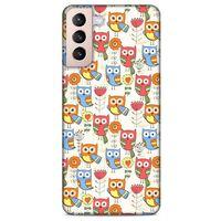 Lopard Samsung Galaxy S21 Plus Uyumlu Kılıf Baykuşlar (40) Fit Silikon Kılıf