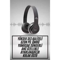 Kulak Üstü Bluetooth Kulaklık Yüksek Ses Kaliteli Ayarlanabilir