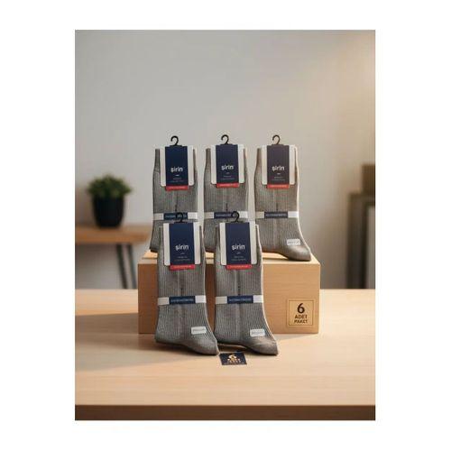 Şirin Antibakteriyel Dikişsiz Erkek Çorabı 6 Adet