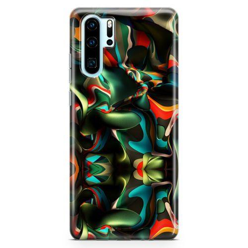 Huawei P30 Pro Kılıf Renklerin Savaşı Arka Kapak Koruma Desenli Full Koruyucu