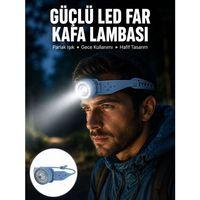 Led Kafa Lambası Kamp Yürüyüş Ve Gece Kullanımı İçin Yeni Nesil