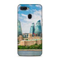 Oppo Ax7 Uyumlu Kılıf Azarbaijan (4) Koruma Kılıfı Alev Kuleleri