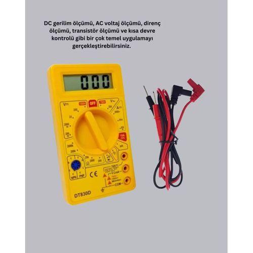 Çok Fonksiyonlu Dijital Multimetre Elektrik Test Cihazı