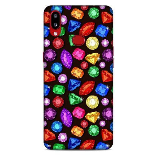 Samsung Galaxy A10s Kılıf Baskılı Özel Seri Taşlı (5) Koruma Kabı