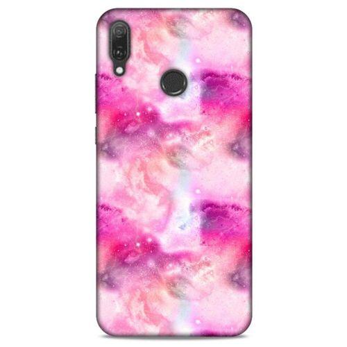 Mermer Desenli (5) Tema Koruma Kabı Fuşya Huawei Y9 2019 Kılıf