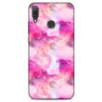 Mermer Desenli (5) Tema Koruma Kabı Fuşya Huawei Y9 2019 Kılıf