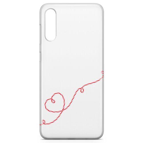 Samsung Galaxy A50s Kılıf Şeker Kalp Arka Kapak Koruma Desenli Full Koruyucu