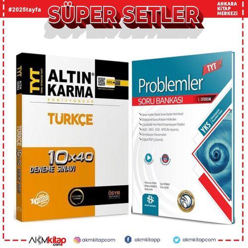 Altın Karma TYT Türkçe Deneme ve Bilgi Sarmal Problemler Soru Bankası Seti 2 Kitap