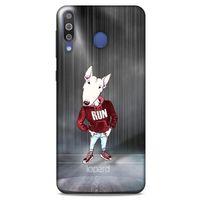 Samsung Galaxy M30 Kılıf FunnyMaX (41) Tank Kılıf Gri Bull Teriyer