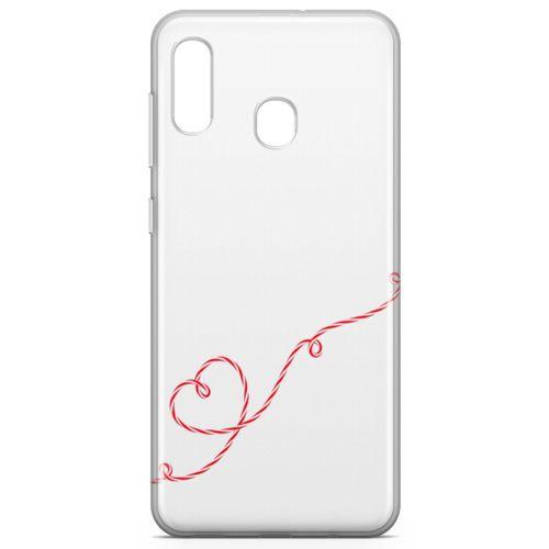 Samsung Galaxy A40 Kılıf Şeker Kalp Arka Kapak Koruma Desenli Full Koruyucu