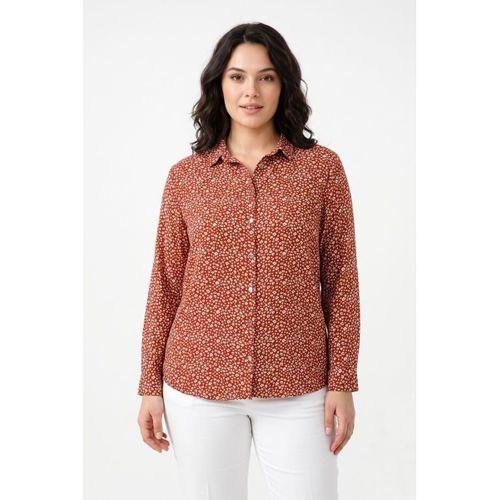 Kadın Yaka Modelli Çiçekli Bluz BGL-ST05590