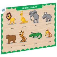 CAAHS-3213 CA GAMES AHŞAP VAHŞİ HAYVANLAR BUL-TAK