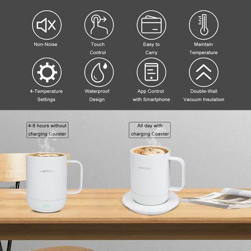 BİLGE HOME vsıtoo akıllı kahve ısıtıcı ve kupa Seti, kahve kupa ısıtıcı, sıcaklık kontrolü kupa