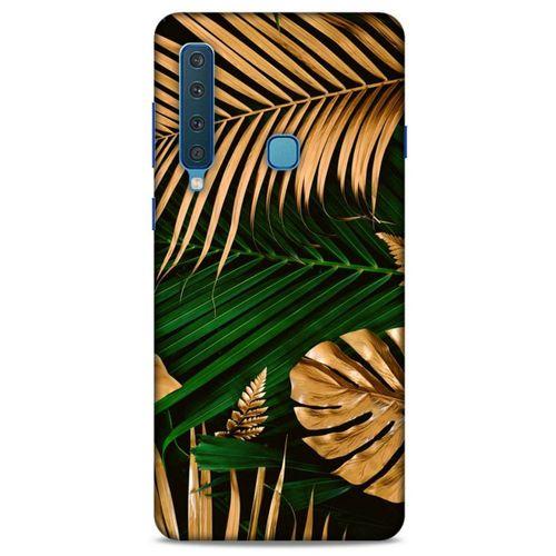 Lopard Samsung Galaxy A9 2018 Uyumlu Kılıf Bahar (6) Silikon Kılıf Altın Yapraklar