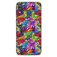 Graffitix (45) Desenli Silikon Kapak Samsung Galaxy M20 Kılıf