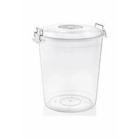 Bakliyat Kovası Şeffaf Kova 70lt Kulplu Kapaklı Royaleks-ASD174